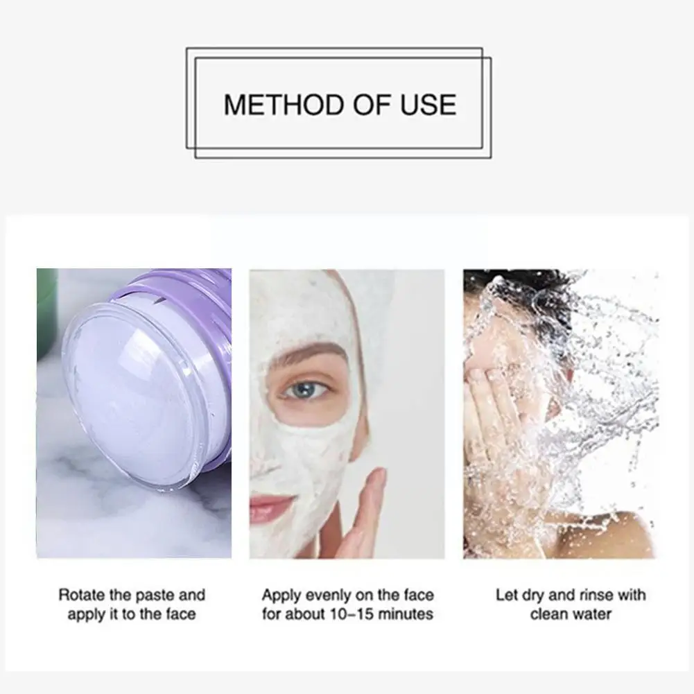 

Green Tea Mask Stick Clay Mud Face Mask Oil Control Cleaning Acne Eggplant Anti Blackhead Remover Cleaning Mask Moisturizin F9W2