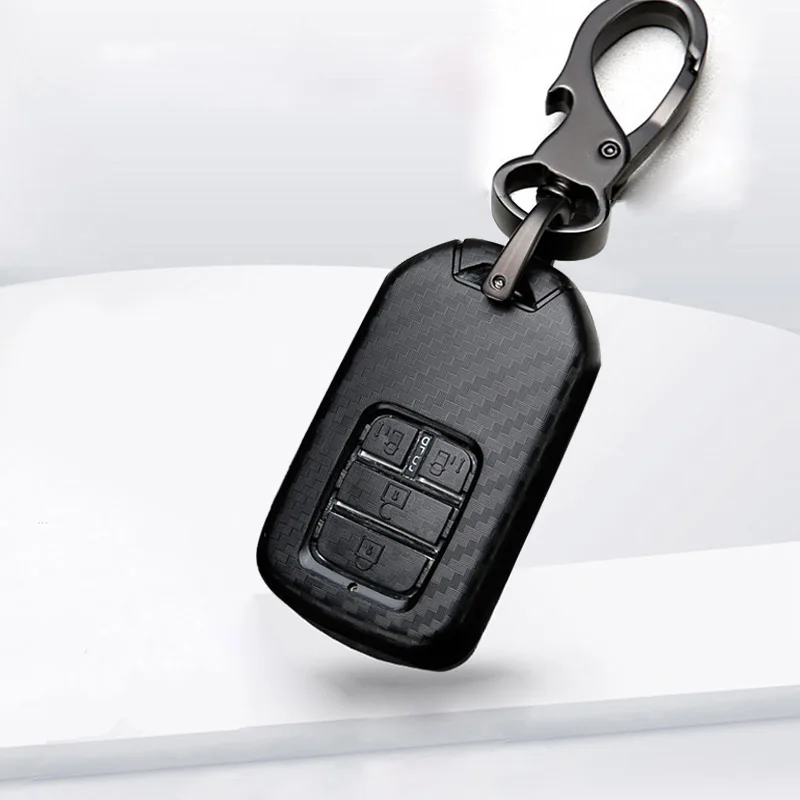 Автомобильный глянцевый чехол для ключей из АБС пластика Honda Civic CR V HR Нефритовый