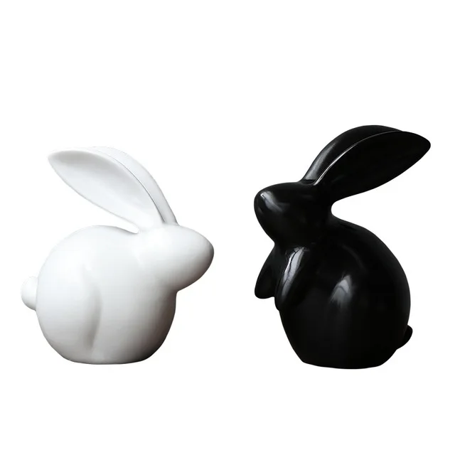 Статуя кролика нордическая простая креативная милая девушка сердце маленькое