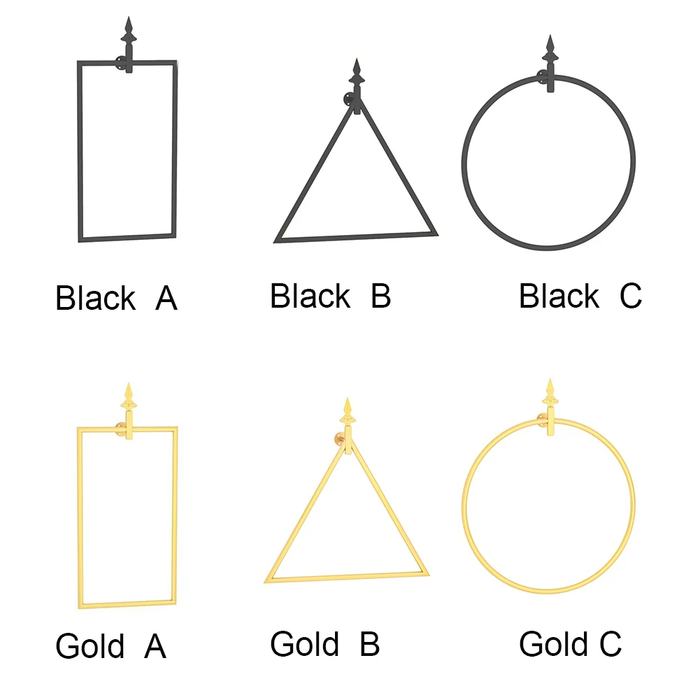 Простая установка Прочный Настенный геометрический формы украшения хранения