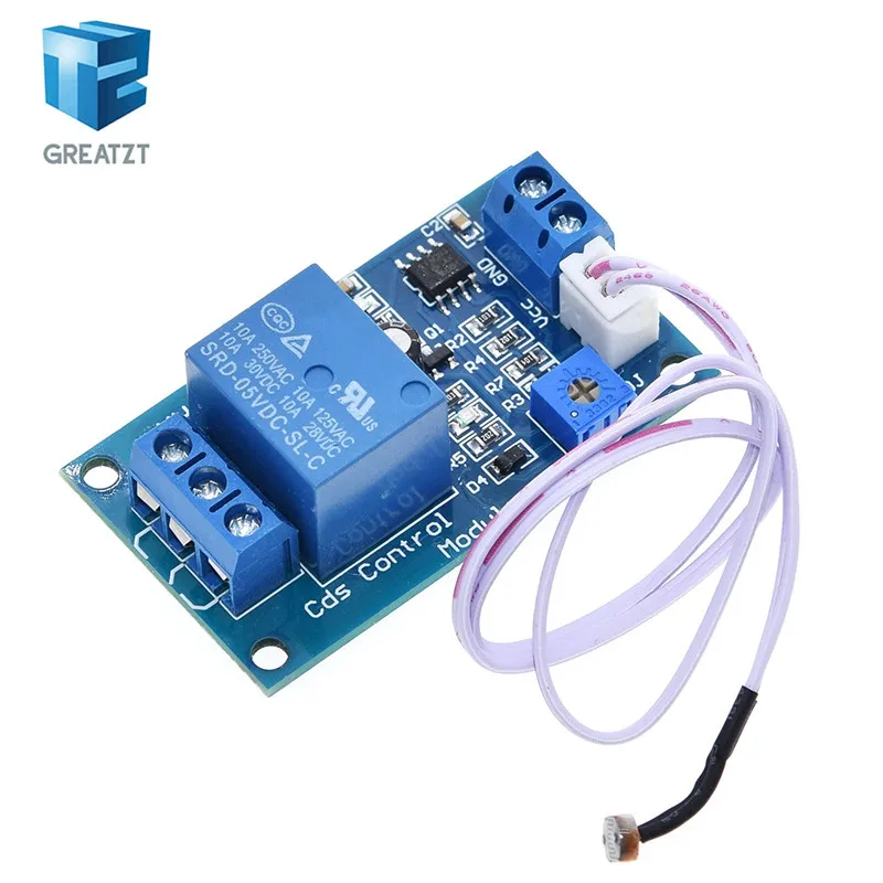 5V 12V светильник Управление переключатель реле фоторезистора модуль обнаружения