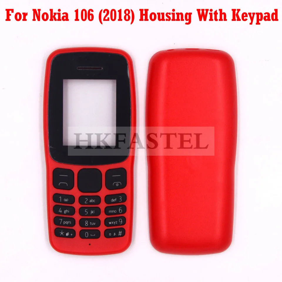 HKFASTEL Высококачественная клавиатура для Nokia 106 2018 новая телефонная крышка +