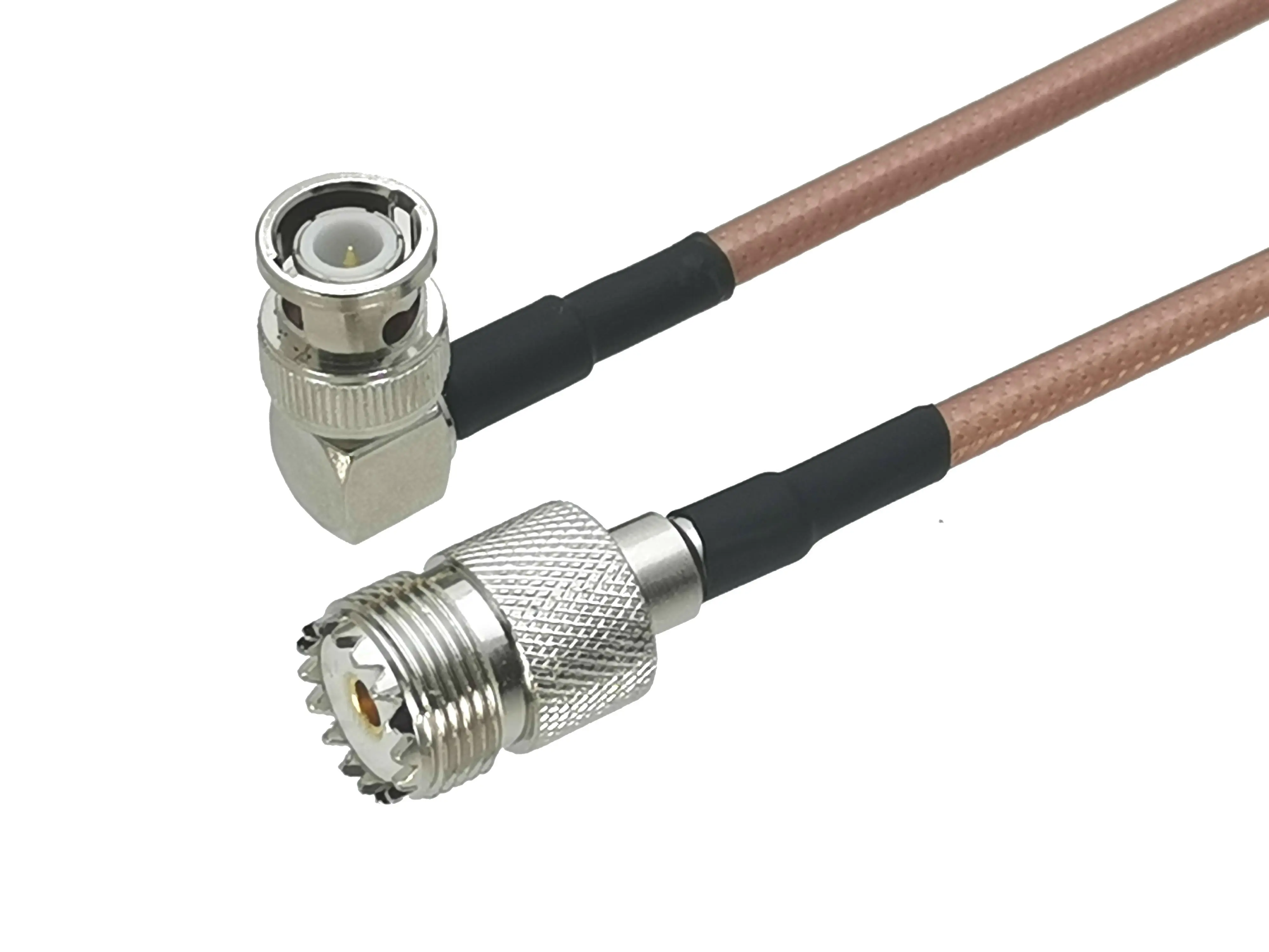 1 шт. RG142 UHF SO239 гнездовой разъем к штекеру BNC прямоугольный RF коаксиальный гибкий