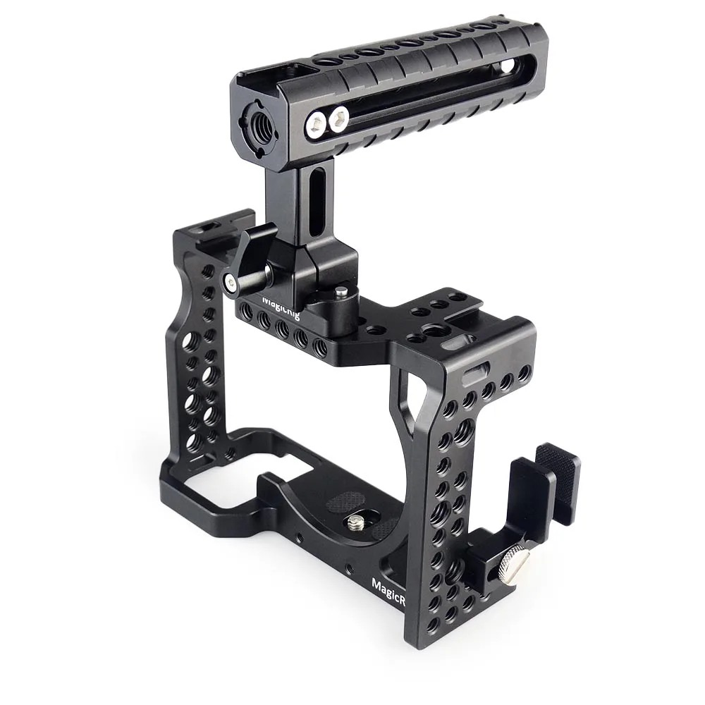 MAGICRIG клетка для DSLR камеры с ручкой NATO+ кабель HDMI Зажим для sony A7RIII/A7RII/A7II/A7III/A7SII DSLR Cage Комплект расширения