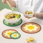 2 шт., силиконовые Нескользящие Коврики для кухонного стола