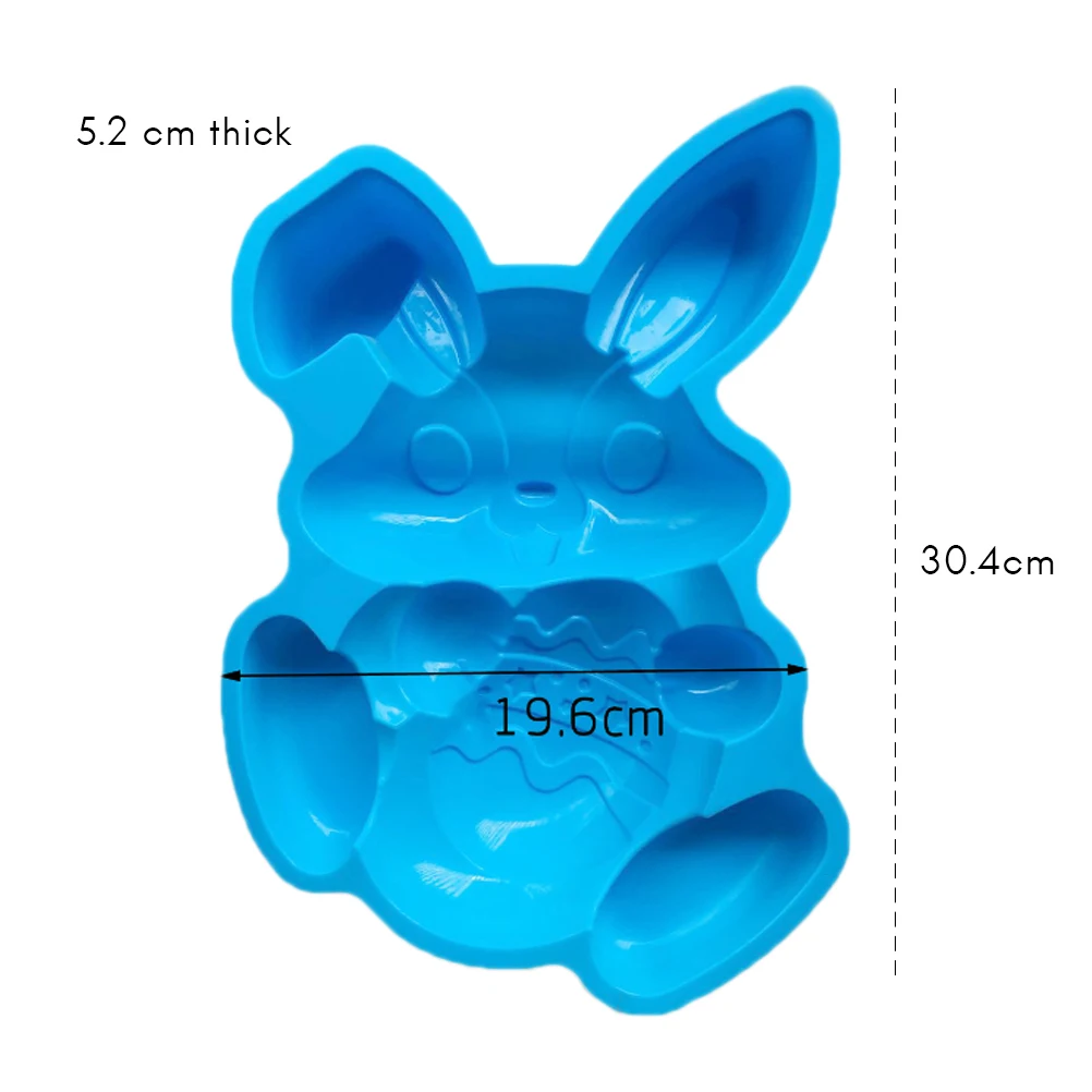 

DIY Easter Bunny Egg Silicone Mold Cartoon Cute Bunny Cookies Chocolate Fondant Mold Kitchen Baking Tool Easter Supplies