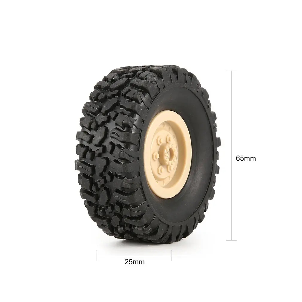

4pcs Rubber Wheel Rim Tire Tyre for RC 1/16 Climbing Crawler Car WPL B-1/B-24/C-14/C-24/B-16 Truck Part Spare Part Accessories