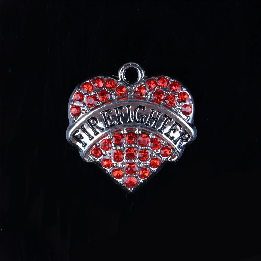 5 шт. подвеска в виде сердца пожарного|Шармы| |