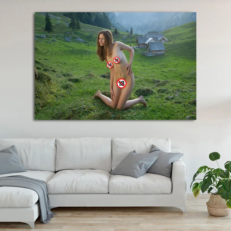 Обои для взрослых модель сексуальная девушка горная Горячая тело наружная