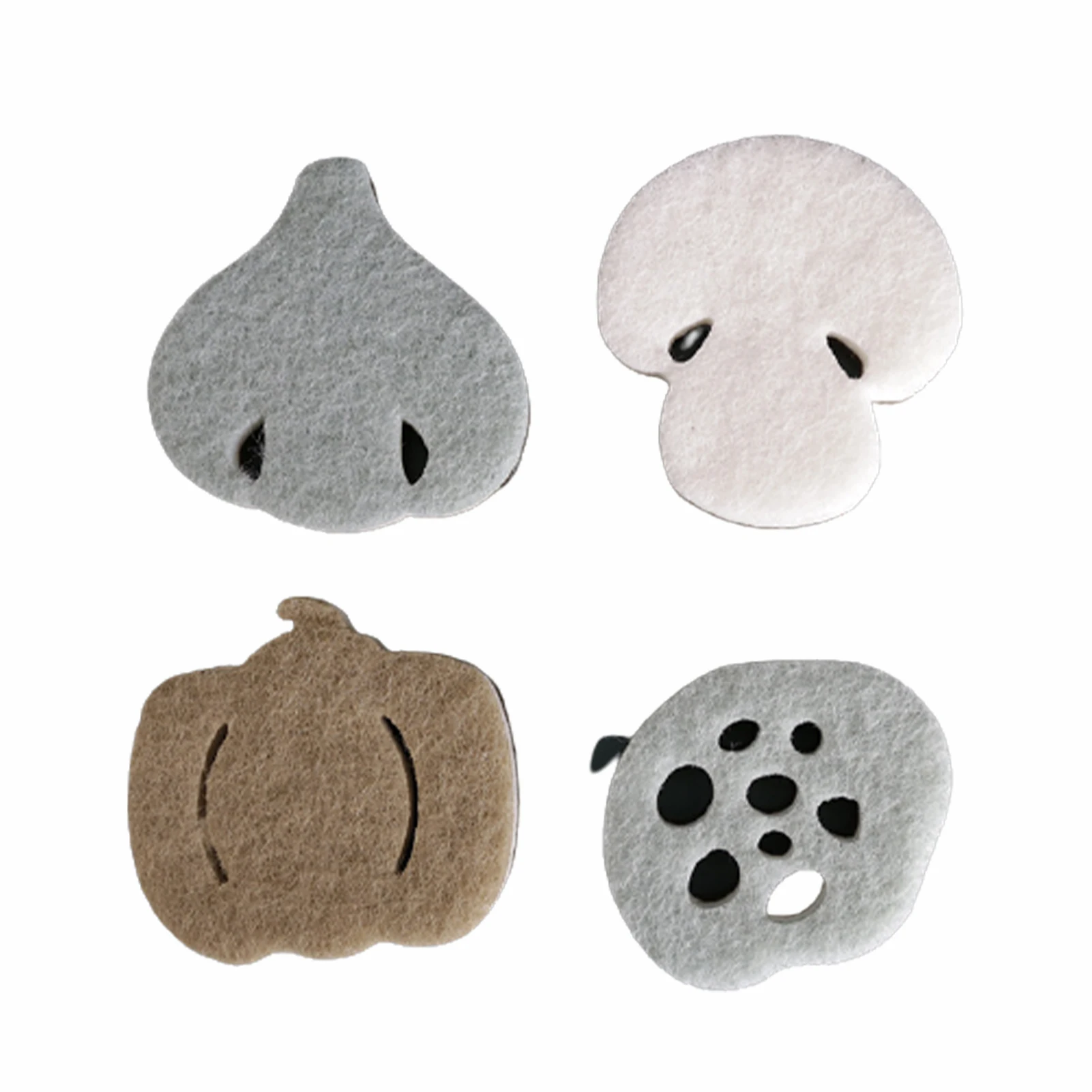 

4pcs Home Scouring Pads Remove Oil Stains Bathroom Dishwashing Sponge Kitchen Reusable Cleaning Tool Cat Shape Water Absorping