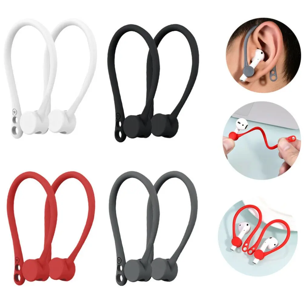 1 пара для наушников аксессуары силиконовый чехол ушей крючок прочная сменная