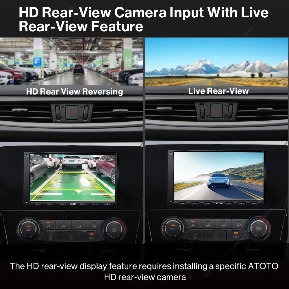 $194.81 ATOTO 8 Core 2Din 7'' Car Radio Stereo Wired CarPlay Android Auto Touch Screen Gesture Control Bluetooth Multimedia Audio Player