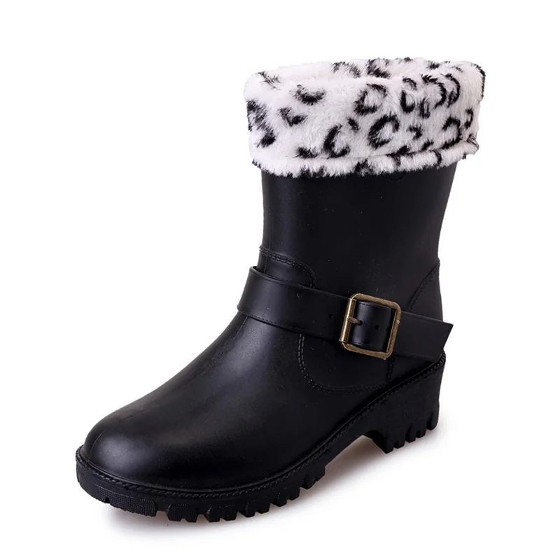 Сапоги Aleafalling женские резиновые утолщенный материал ПВХ водонепроницаемая обувь