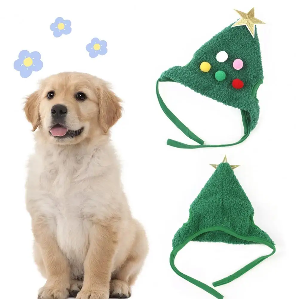 

Creative Stylish Pet Christmas Costume Headgear Casual Puppy Hat with Elastic Rope Photo Props