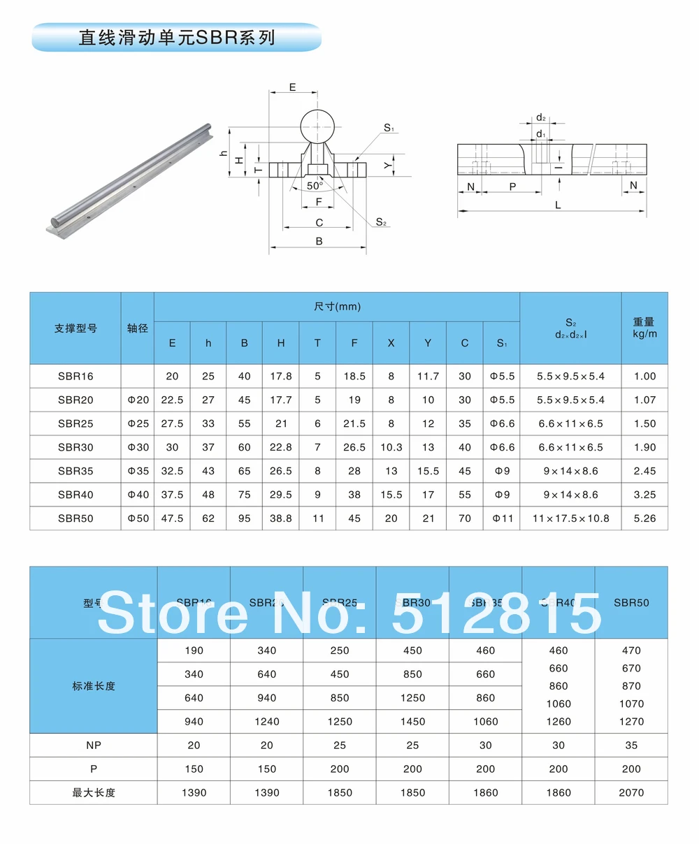 3sets  Linear Rails SBR16-300/700/1100mm & 3set Ballscrew SFU/RM1605-350/750/1150mm & Nut & 3set BK/B12 & Coupler for CNC Router images - 6