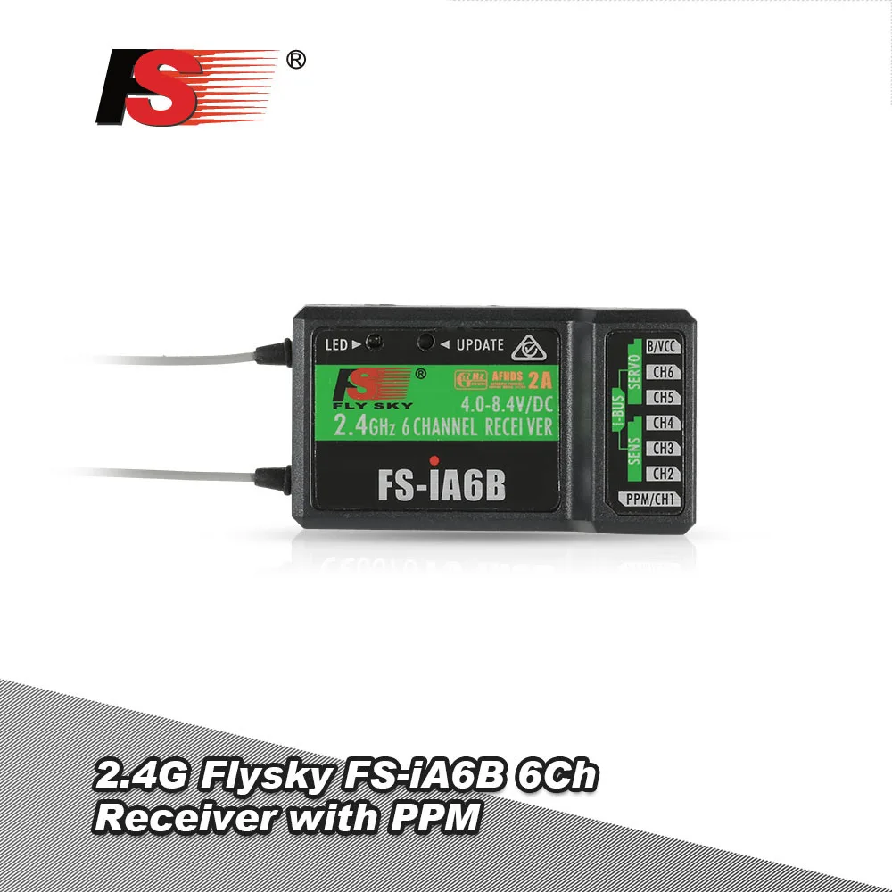 2 4G Flysky FS iA6B 6Ch приемник PPM выход с iBus Port совместимый i4 i6 i10 передатчик для