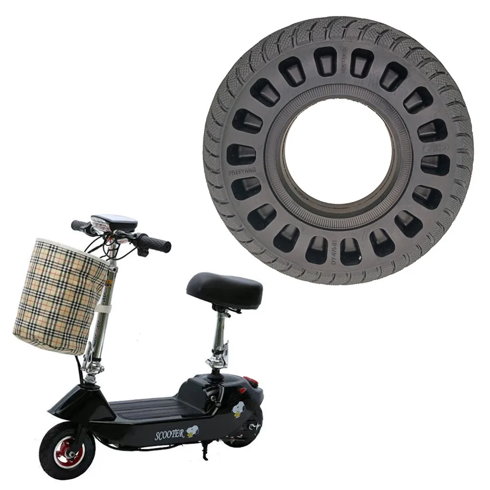 

8 Inch Electric Scooter Tyre 200x50 Tubeless Solid Tire For Electric Bike Durable E-bike E-scooter Replacement Parts Black