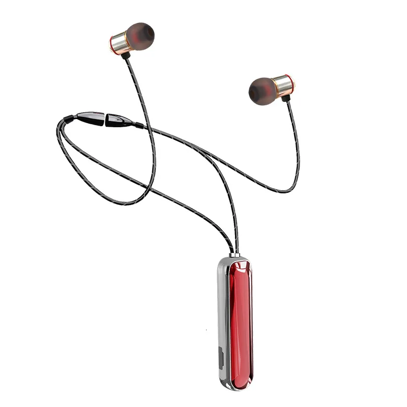 tws Necklace Headset Влюбленные тандем селфи спортивные Bluetooth наушники ожерелье 9D тяжелый бас гарнитура Tws Беспроводные наушники для IPhone Xiaomi - Цвет: tws Necklace Headset