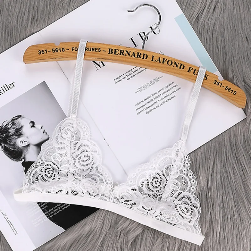 Женский сексуальный бюстгальтер с цветочным кружевом бесшовный без косточек