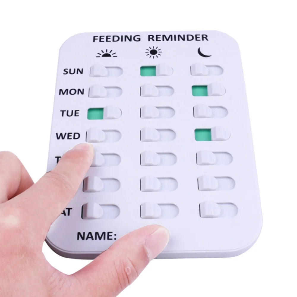 

1Pc Multi-function Matter Recorder Self-adhesive Pet Feeding White