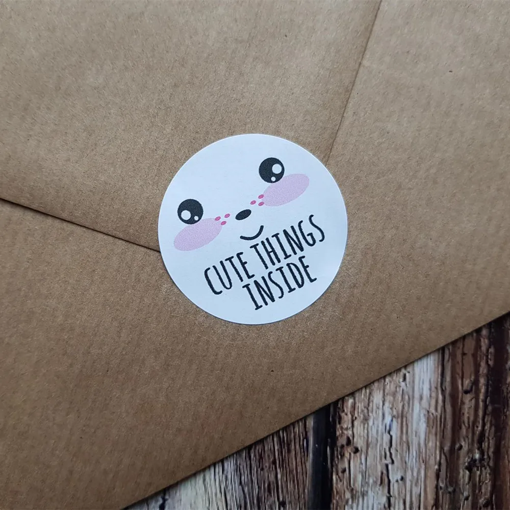 

Cute Things Inside Stickers For Small Business,Stickers To Say Thank You,Personalize Social Media Stickers, Business Stickers