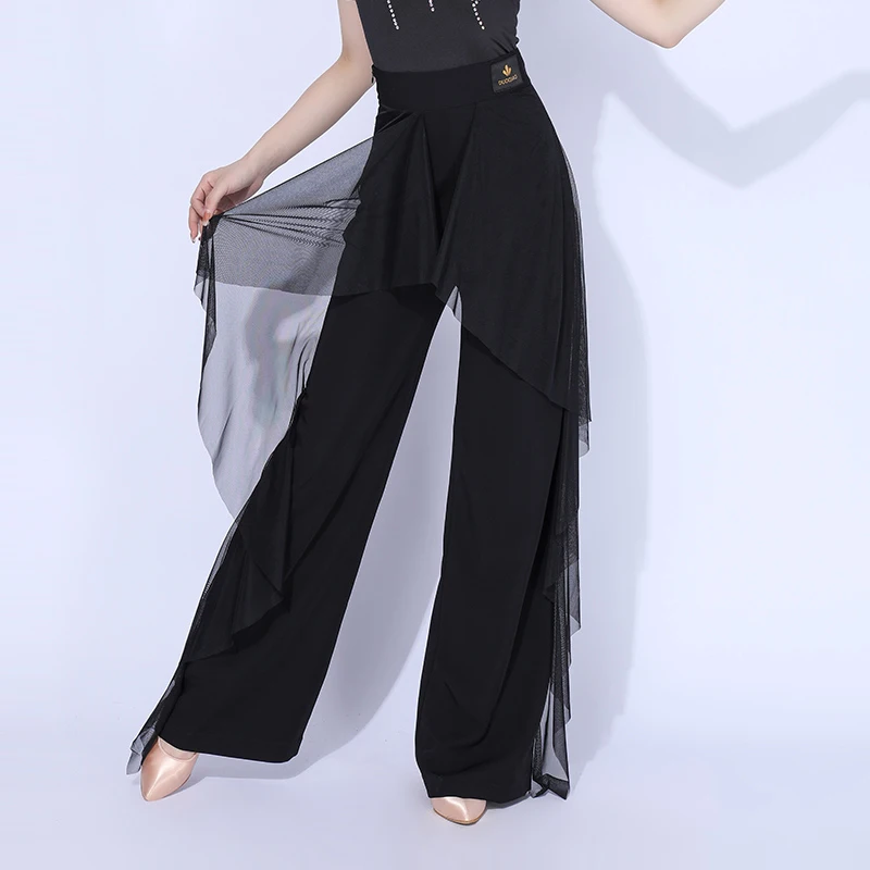 

Summer New Style Ballroom Dancing Practice Wear Standard Waltz Performance Stage Trousers For Female Tango Dancewear