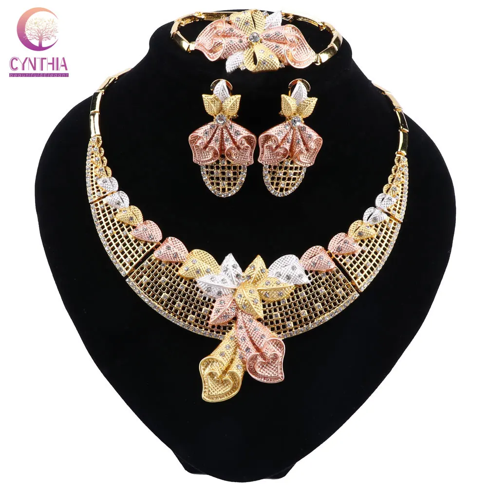 Модные Ювелирные наборы CYNTHIA африканские нигерийские бусы Дубай