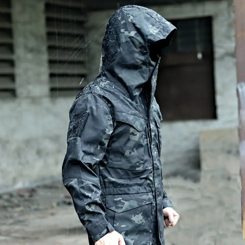 

Men Winter Waterproof Tactical Army Military Check Fabric Jakcet Hunting Hiking Fishing Climbing Brathable Hoodie S-3XL Pilot