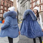 Женская зимняя новая Толстая свободная Теплая стеганая куртка средней длины в Корейском стиле с подкладкой из хлопка, новинка 2021