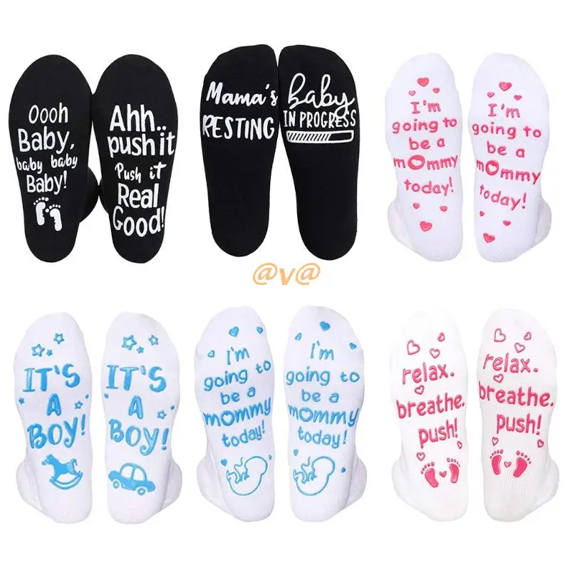 

Носки женские хлопковые нескользящие с надписью «Новинка»