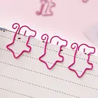 Простые зажимы для бумаги, школьные канцелярские принадлежности, органайзер, мини-закладка, зажим в виде животного, дешевый милый