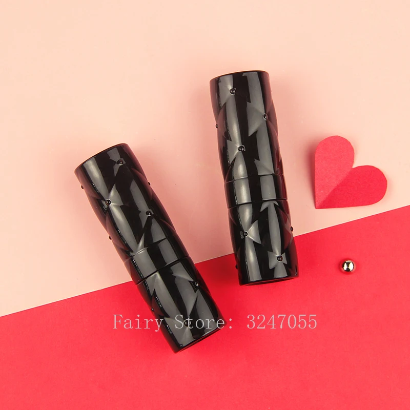 

12.1mm 10/30/50pcs Black Diamond Empty Lipstick Tube Lip Balm Container Lipstick Shell Packaging Makeup Cosmetics Refillable