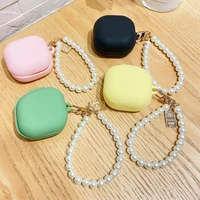 vintage pearl wrist chain bracelet cases for samsung galaxy buds live pro earphone case charging box budspro cover accessories