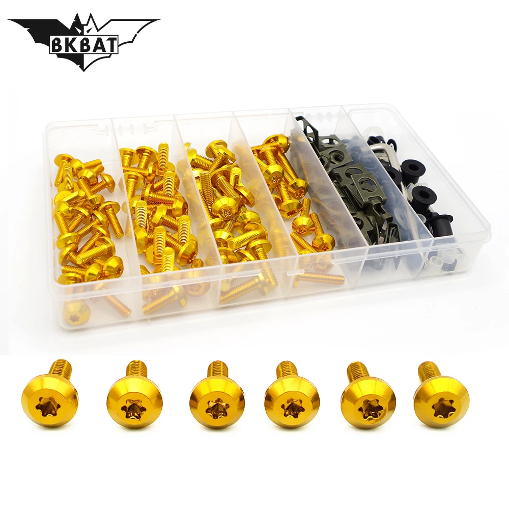 182 шт. Универсальный Комплект болтов обтекателя для мотоцикла HONDA air blade ax 1 bros c100 c50