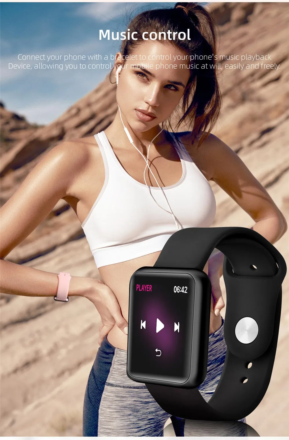 Смарт-часы Finow P68S для мужчин и женщин водонепроницаемые спортивные с GPS