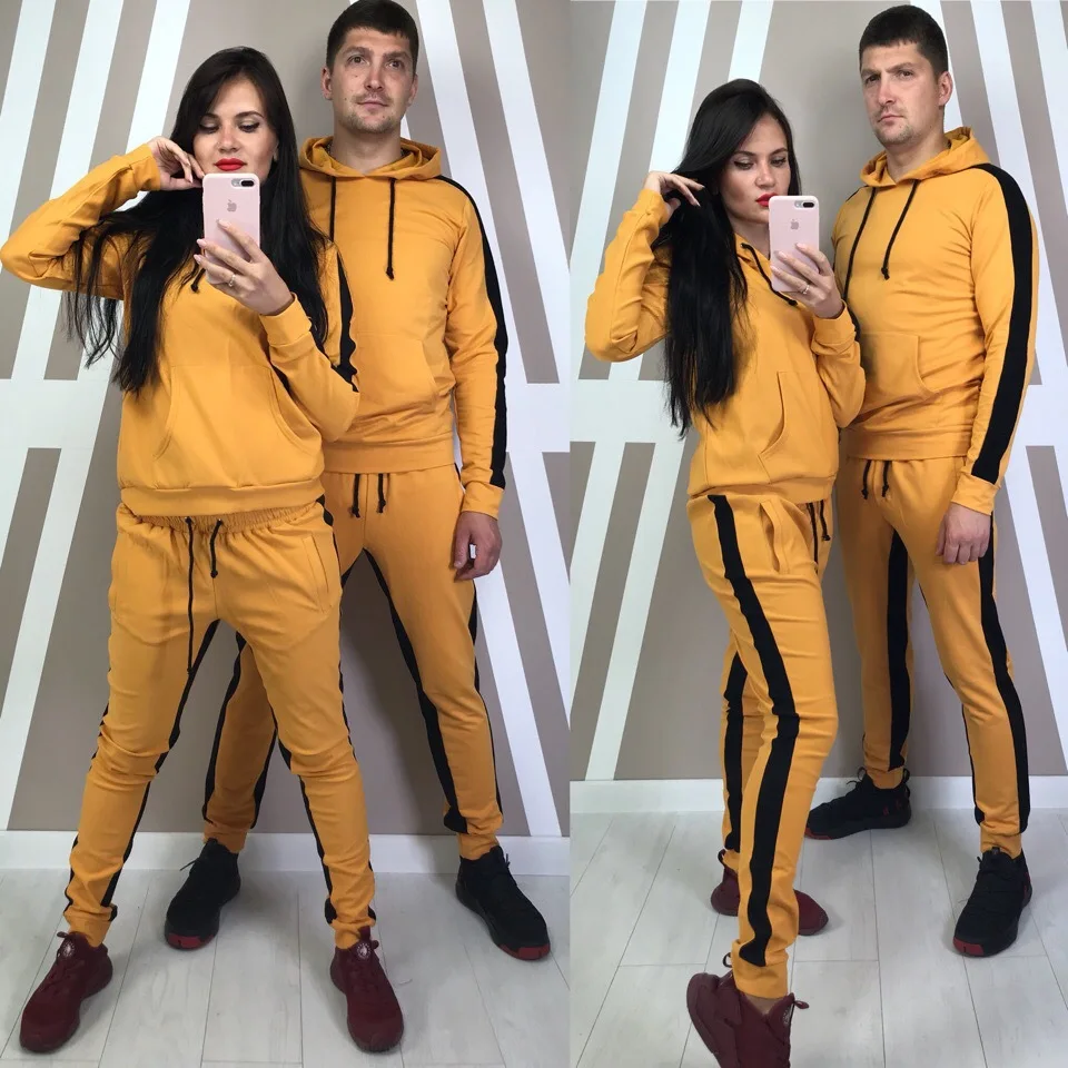 ZOGAA Новые мужские и женские спортивный костюм толстовки с капюшоном топы штаны из