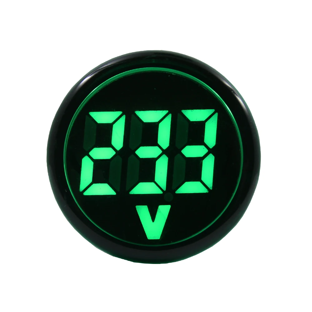 Светодиодный индикатор 22 мм AD16 с цифровым дисплеем мини-измеритель напряжения