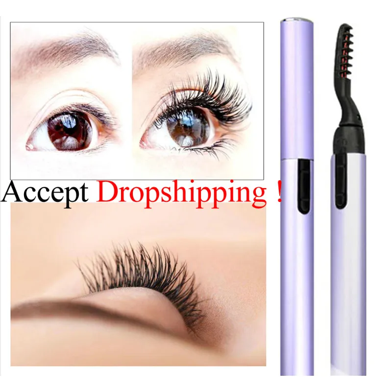 Электрические нагревающиеся щипцы для закручивания ресниц ручка Красота Макияж
