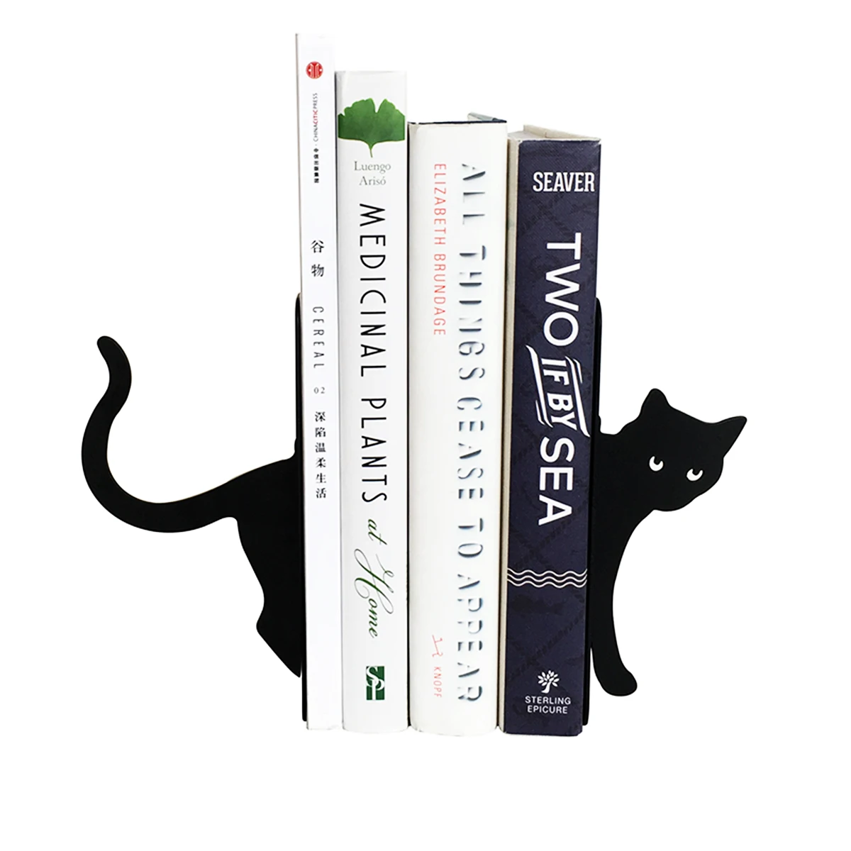 Милый Кот, Простые Подставки для книг, студенческие подставки для книг, декоративные металлические концы для книг, железные стеллажи для книг, офисные канцелярские принадлежности