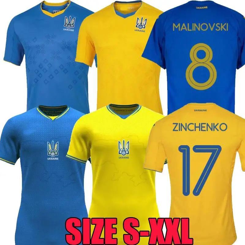 

2021 Ukrainian jersey star with the same paragraph Vitaliy Mykolenko Oleksandr Zinchenko Ruslan Malinovsky National Team