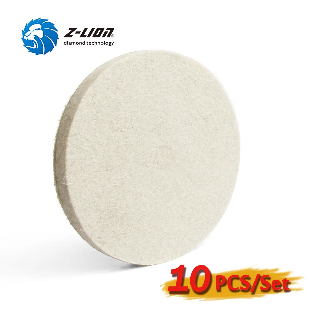 Z-LION 10 шт. 5 дюймов Накладка для полировки шерсти тонкая шерсть зеркальный