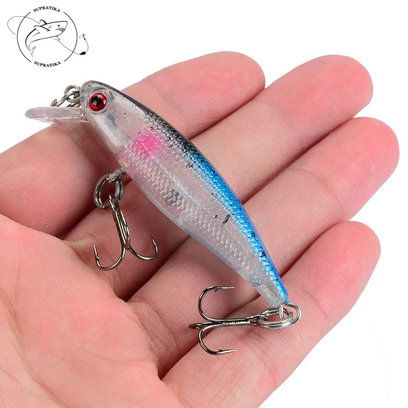 

3D Eyes Anti-Corrosion Bionic Plastic Fishing Bait 65mm/4.5g Simulation Minnow Freshwater High Quality Fishing Lure Hard Bait