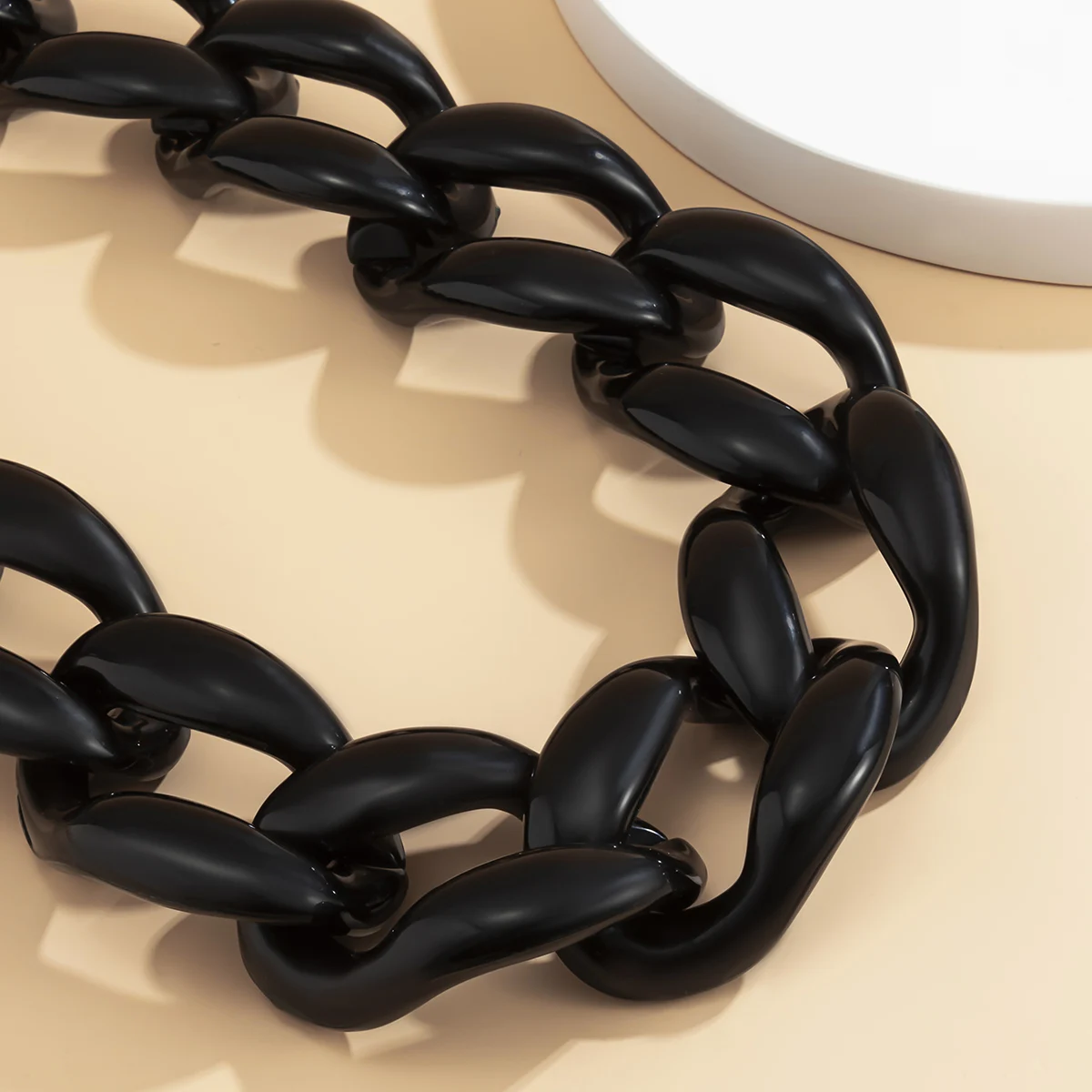 

Punk Hip Hop Big Chunky Waist Chain for Women Fashion Acrylic Statement High Waist Belly Belts Waistband Adjustable Body Jewelry