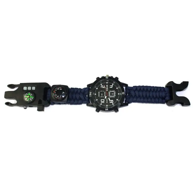 

Outdoor Military Survival Sport Swimming Wrist Watch Tactical Bracelet Outdoor Emergency Survival Multifunctional Watch