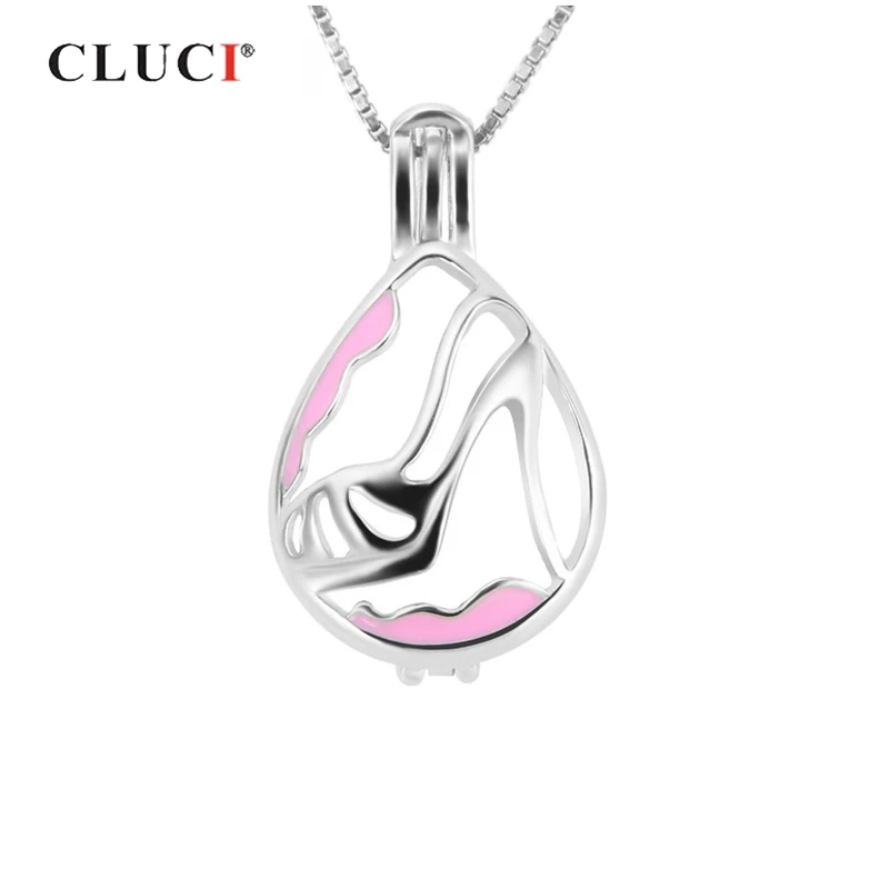 CLUCI серебро 925 подвеска на высоком каблуке для женщин ювелирное изделие из