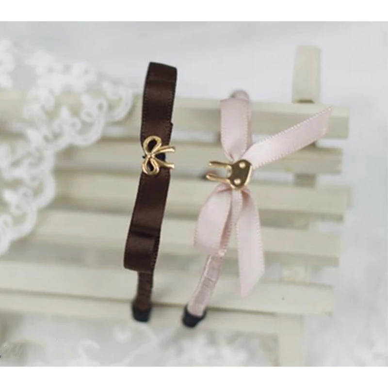 Повязка для волос с бантом и кроликом шарнирной куклы 1/12 1/8 1/6 1/4 Blyth Женские