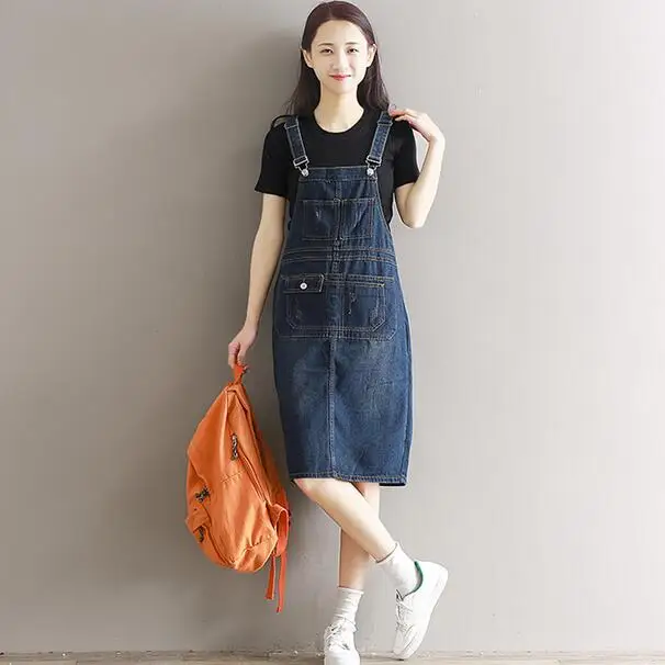 Джинсовое платье для женщин 2020 летний костюм средней длины милое Ковбойское без