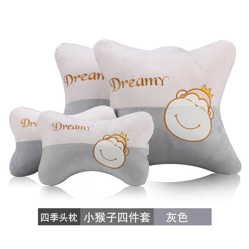 New design Little monkey car cartoon cute plush headrest soft neck pillow comfortable and easy bone Auto accessories | Автомобили и