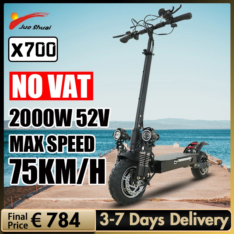 Скутер электрический без НДС 2000 Вт 52 В 75 км/ч|Электросамокаты| |