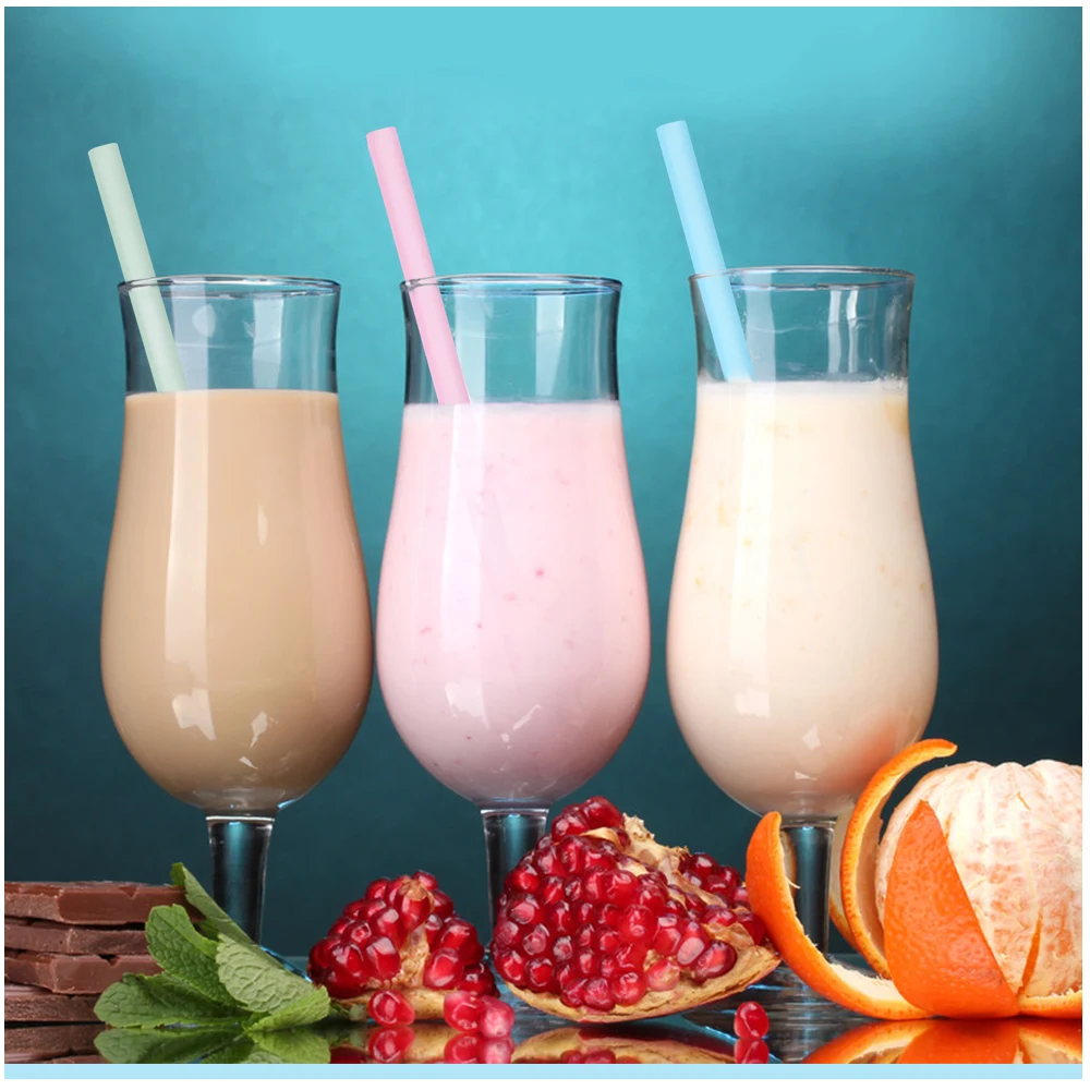 7 шт многоразовые питьевые соломенные силиконовые соломинки для домашней